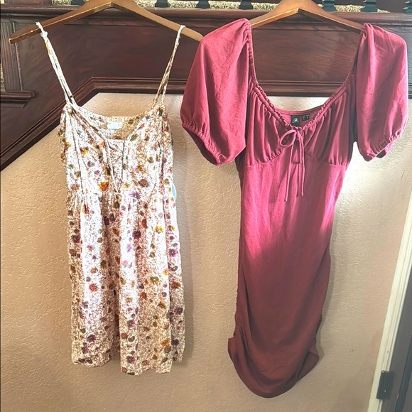 Boho Bundle of Women’s Size Large Volcom & Billabong Women’s Mini Casual Dresses - Picture 1 of 9